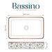 Bassino Luxury Rectangular Countertop Wash Basin