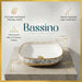 Bassino Luxury White & Gold Ceramic Designer Countertop Wash Basin