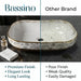 Bassino Luxury White & Gold Ceramic Designer Countertop Wash Basin