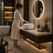 Bassino Luxury White & Gold Marble Countertop Wash Basin 