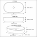 Bassino Marble Finish Ceramic Countertop Wash Basin 