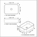 Bassino Marble Finish Rectangular Countertop Wash Basin 