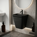 Bassino Matte Black Wall-Hung Wash Basin 