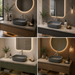 Bassino Matte Grey Rectangular Countertop Wash Basin
