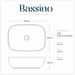 Bassino Matte Peach Countertop Wash Basin 