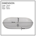 Bassino Matte White Oval Countertop Wash Basin 