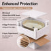 Bassino Oval Marble Finish Countertop Wash Basin