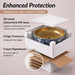 Bassino Round Blue Floral & Gold Ceramic Countertop Wash Basin