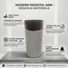 Bassino Round Freestanding Pedestal Wash Basin