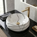 Bassino Round Marble Texture Countertop Wash Basin