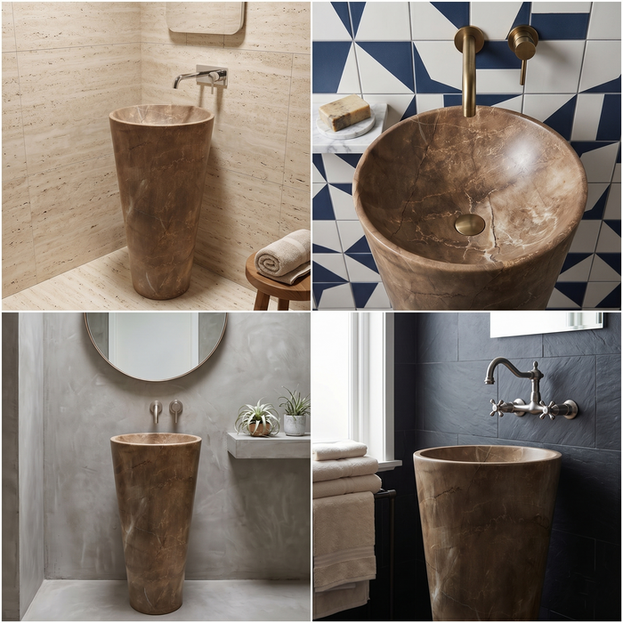Bassino Round Pedestal Basin