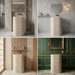 Bassino Textured Marble Pedestal Basin 