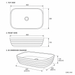 Bassino Textured Rectangular Countertop Wash Basin