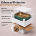 Bassino Textured Rectangular Countertop Wash Basin