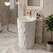 Bassino Textured Round Pedestal Basin