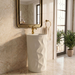 Bassino Textured Round Pedestal Basin