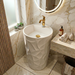 Bassino Textured Round Pedestal Basin
