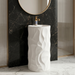 Bassino Textured Round Pedestal Basin