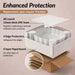 Bassino White Fluted Oval Countertop Wash Basin 