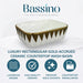Bassino White & Gold Geometric Countertop Wash Basin