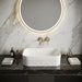 Bassino White Textured Rectangular Countertop Wash Basin 