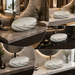 Beige Glossy Marble Oval Countertop Wash Basin