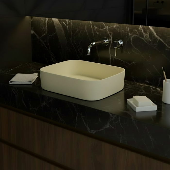 Beige Melamine Wash Basin