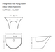 Berlin Wall Hung Wash Basin Size