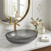 Black Glass Table Top Wash Basin 