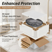 Black Glass Table Top Wash Basin Packaging