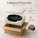 Black Glossy Ceramic Oval Countertop Wash Basin Packaging