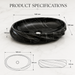 Black Glossy Ceramic Oval Countertop Wash Basin Size 