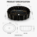 Black Gold Marble Design Ceramic Countertop Wash Basin 