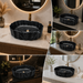 Black Marble Design Ceramic Countertop Wash Basin 