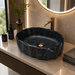 Black Marble Design Ceramic Countertop Wash Basin 