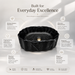 Black Marble Design Ceramic Countertop Wash Basin 