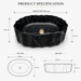 Black Marble Design Ceramic Countertop Wash Basin 