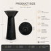 Black Marquina Resin with Artificial Stone Pedestal Wash Basin 