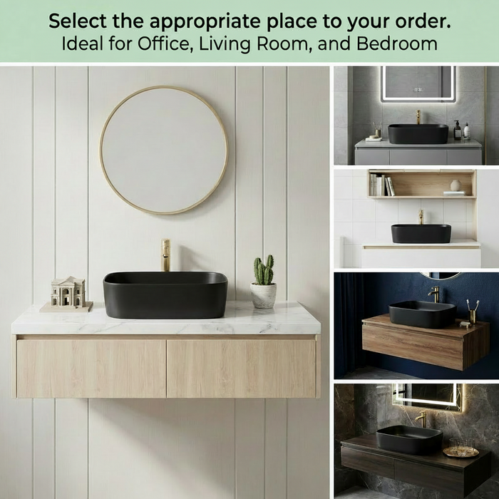 Black Melamine Wash Basin