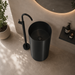 Black Metal Pedestal Wash Basin