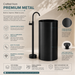 Black Metal Pedestal Wash Basin