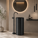 Black Metal Pedestal Wash Basin
