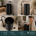 Black Metal Pedestal Wash Basin