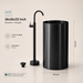 Black Metal Pedestal Wash Basin size 