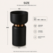 Black Pedestal Wash Basin with Rose Gold Belt 