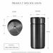 Black Stainless Steel Pedestal Wash Basin With Storage 