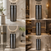 Black Stainless Steel Pedestal Wash Basin With Storage 