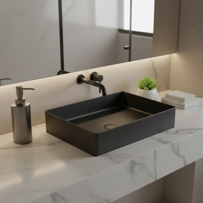 Black Stainless Steel Wash Basin