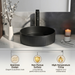 Black Stainless Steel Wash Basin 