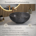 Black Transparent Glass Wash Basin 5